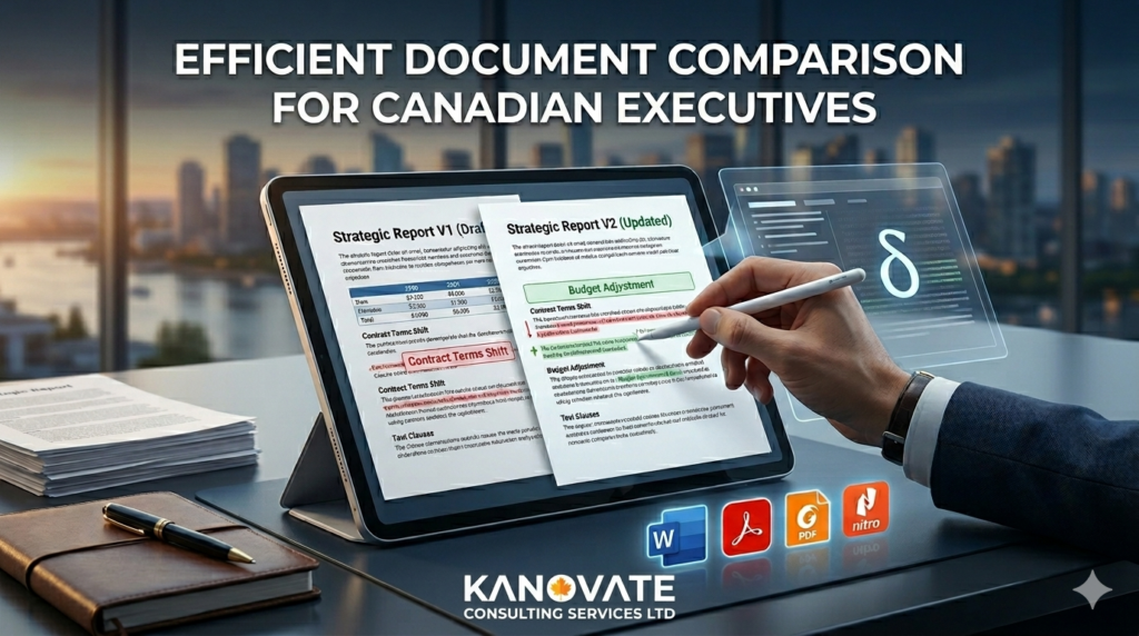 Efficient Document Comparison for Canadian Executives: A Kanovate Guide